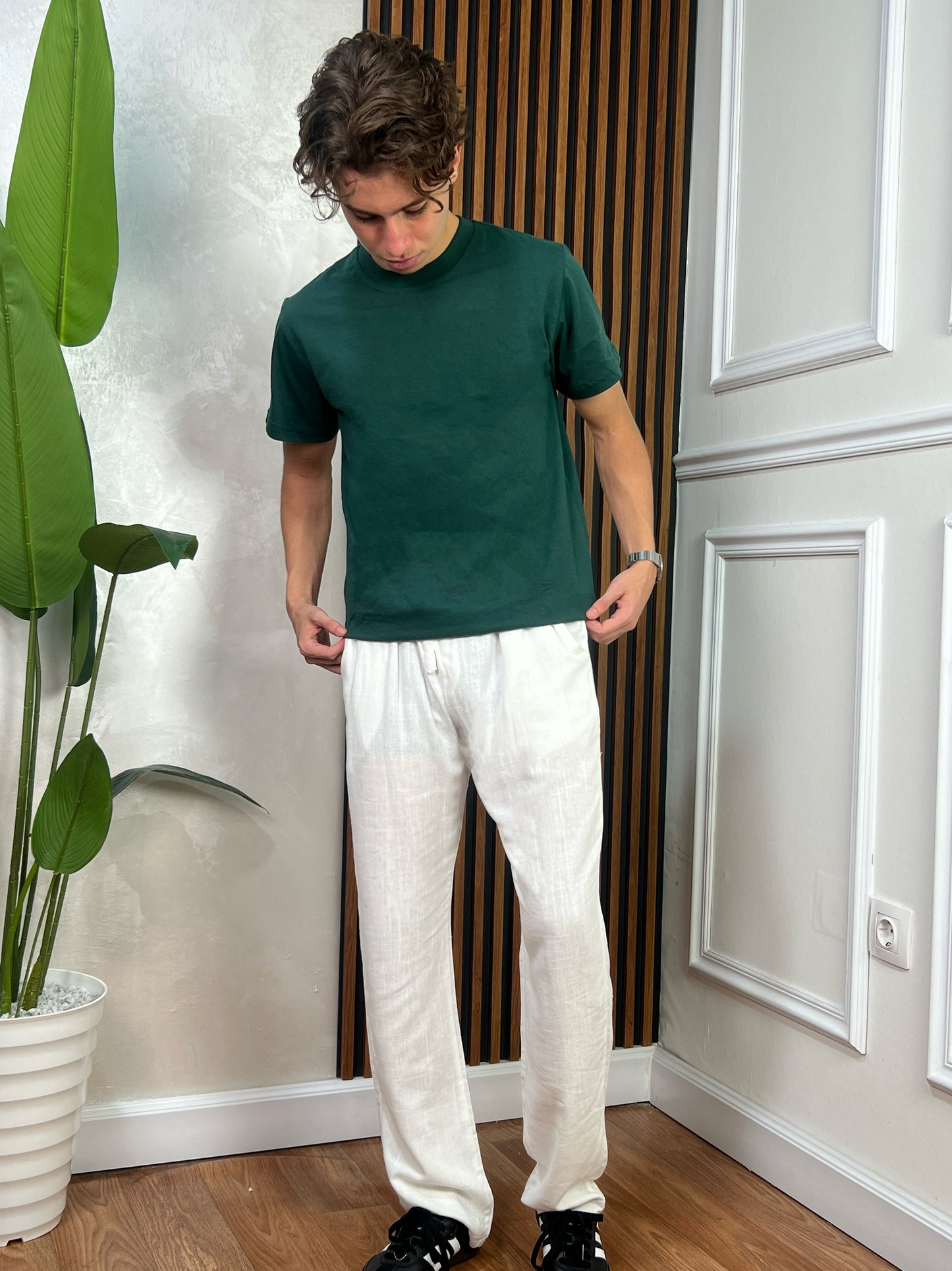 Ensemble Pantalon lin + tshirt coton ✨