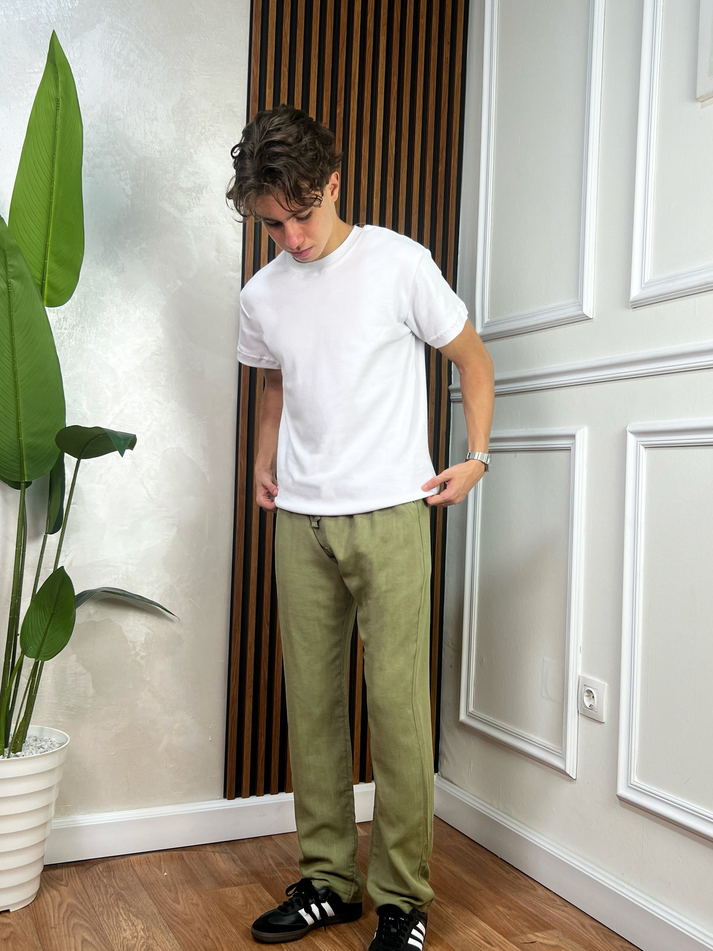 Ensemble Pantalon lin + tshirt coton ✨